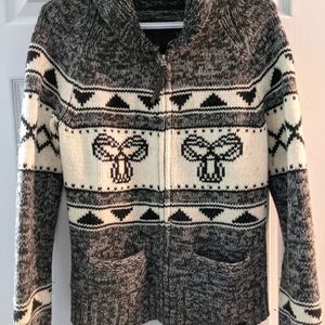 TNA zip up sweater
